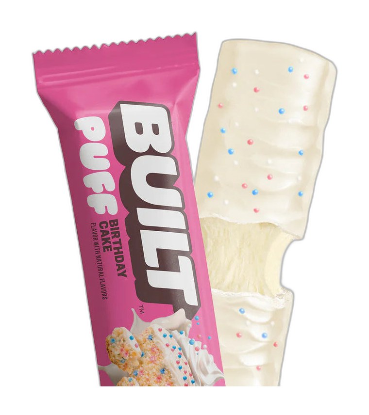 Built Birthday Cake Puff